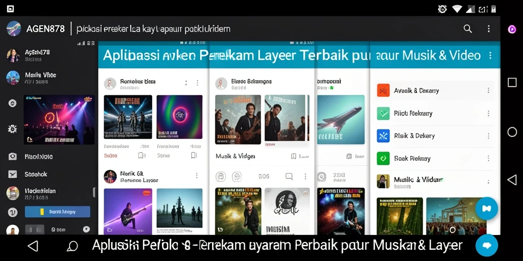 Tampilan antarmuka AGEN878 saat merekam layar dengan fitur lengkap.