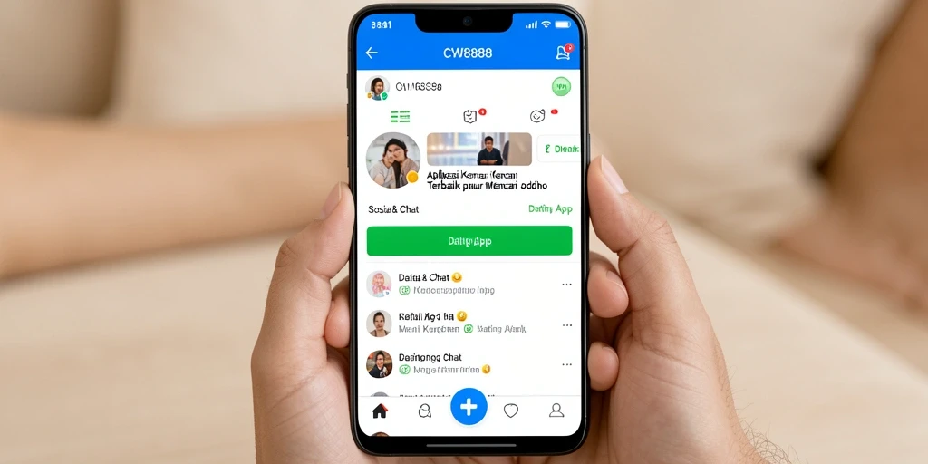 Tampilan antarmuka aplikasi CW8888 yang modern dan intuitif.