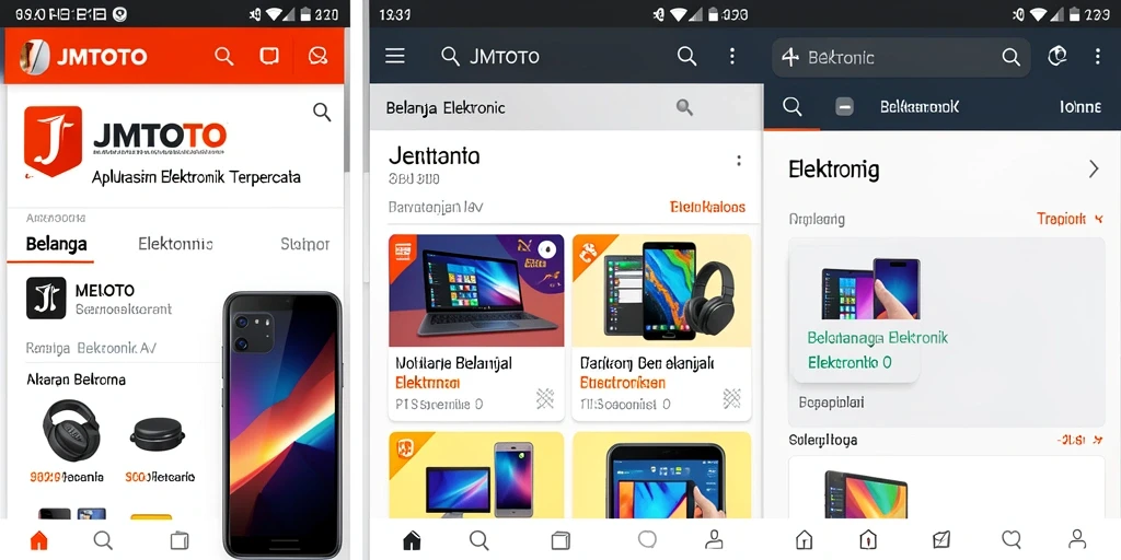 Antarmuka JMTOTO yang modern dan fungsional, memudahkan belanja elektronik.