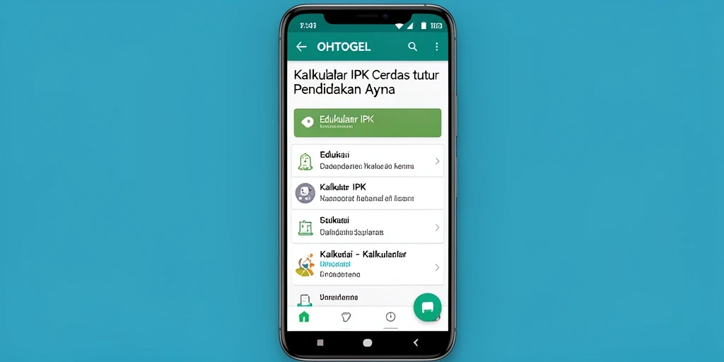 Antarmuka OHTOGEL dengan fitur kalkulasi IPK yang mudah digunakan.