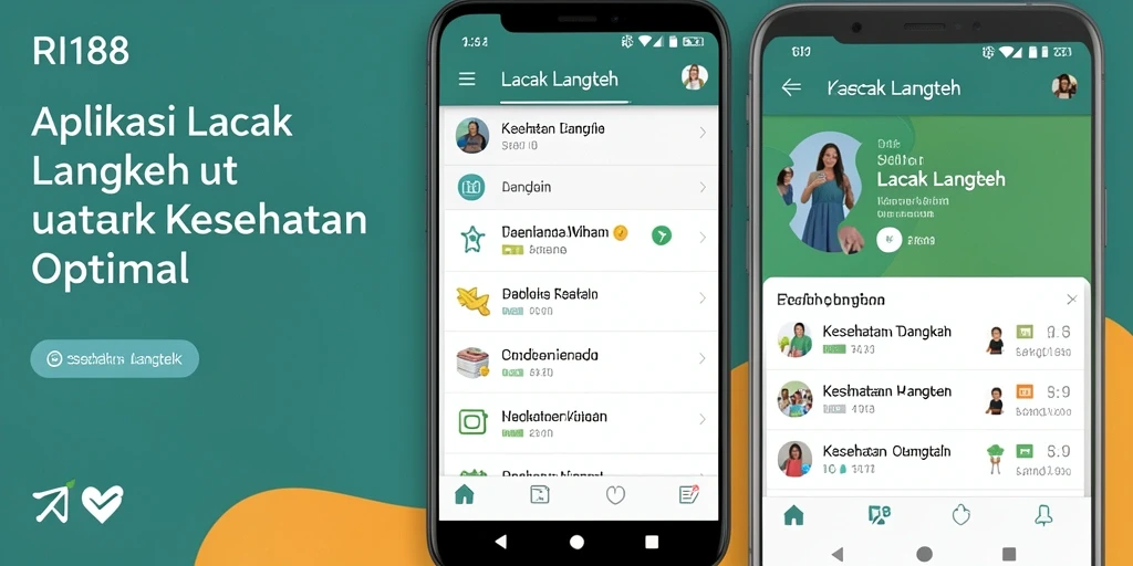 Tampilan antarmuka aplikasi Lacak Langkah RI188 yang user-friendly.