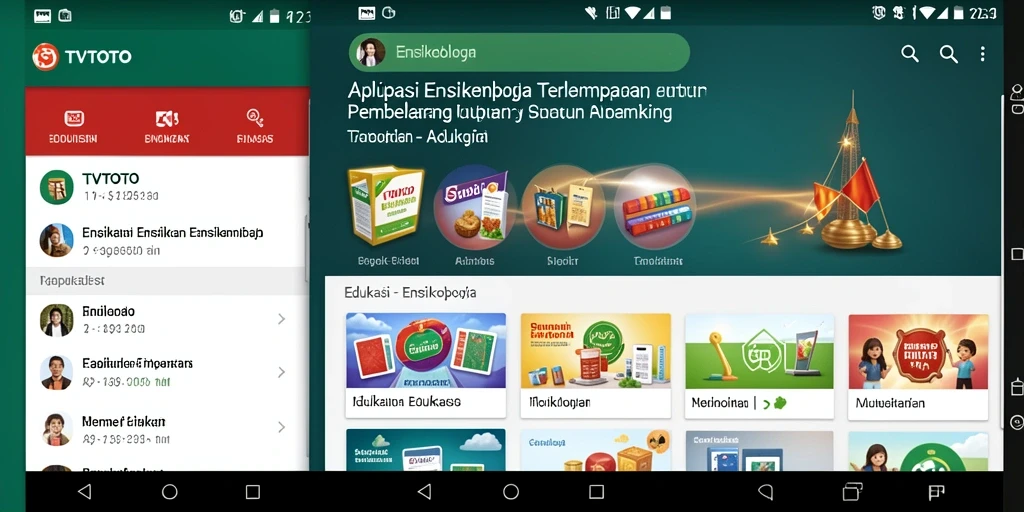 Antarmuka pengguna TVTOTO yang intuitif dan menarik.